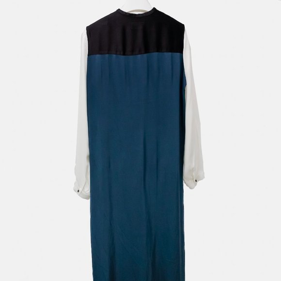 Lanvin SS/12 Runway Tri-Colour Satin Tunic Dress - Picture 3 of 9